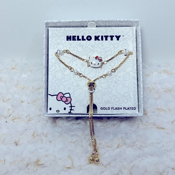 Hello Kitty adjustable bracelet gold flash plated - Picture 4 of 5